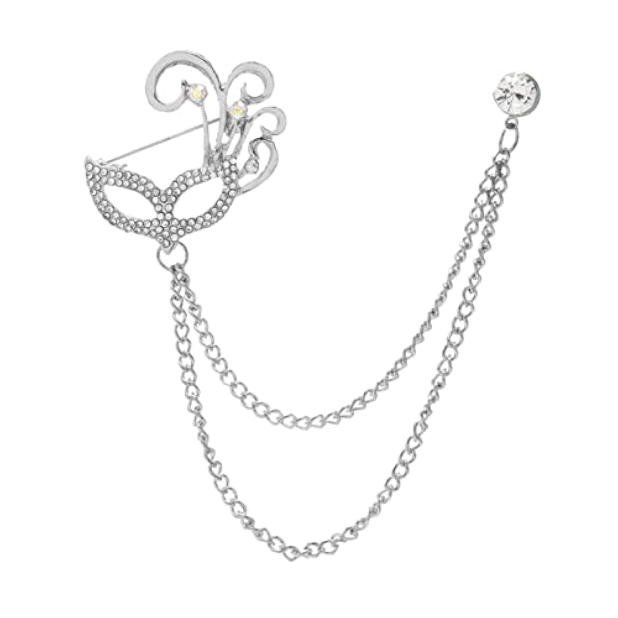 5pcs Shimmery Tassel Lapel Pin Alloy Charms